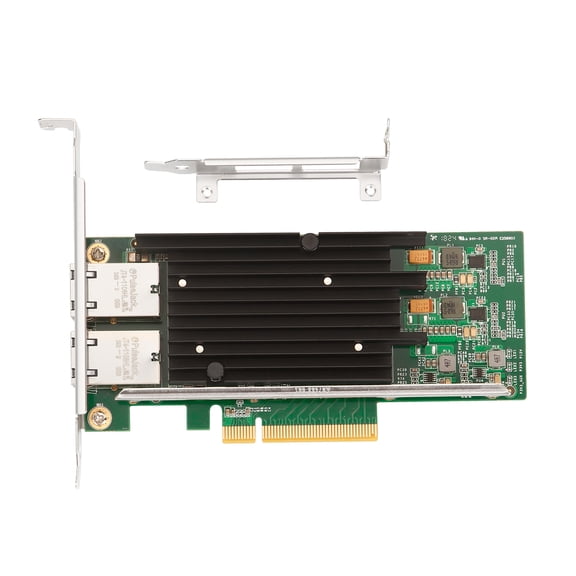 IO CREST Dual Port 10 Gigabit Ethernet PCI-e x8 Network Card Intel X540 Chipset