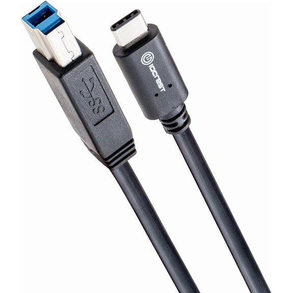 IO Crest SY-CAB20193 USB Type C to USB 3.1 Standard-B Cable, Black