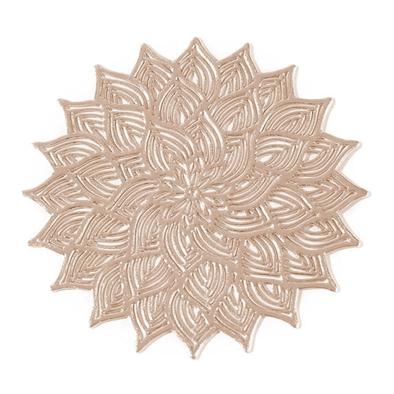 IOAOAI Cup Coaster Scratch-proof Coaster Coaster Set Heat Resistant Scratch-proof Easy to Clean Flower Shaped Exquisite