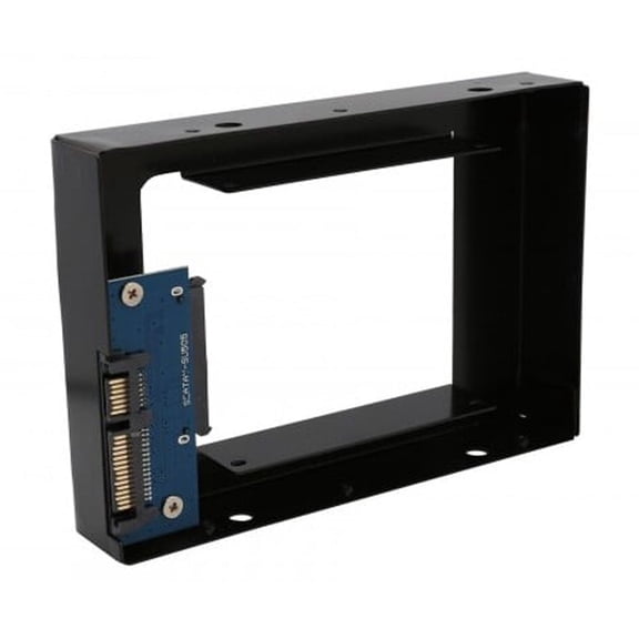 IOCrest 2.5" to 3.5" SSD SATA Hard Drive Aluminum Mounting Adapter Converter Kit with SATA Port