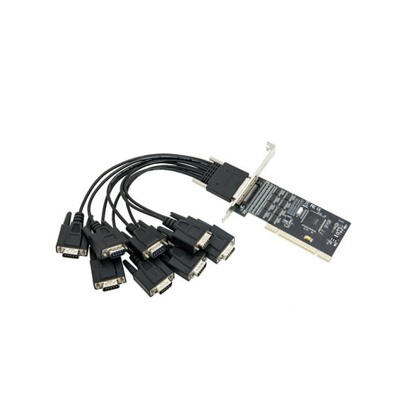 IOCrest 8 Port Serial DB9 RS-232 PCI Controller Card RDC C6238 Chipset