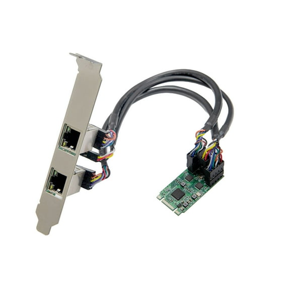 IOCrest Dual Port Gigabit Ethernet M.2 (B & M-Key)  Modules PCIe interface