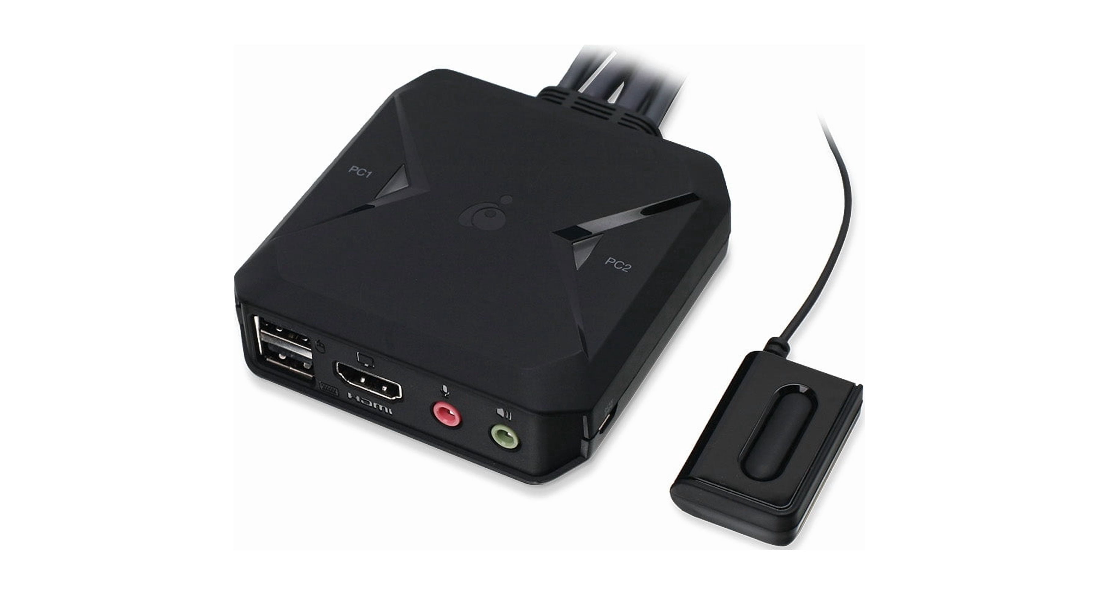 IOGEAR 2-Port 4K KVM Switch with HDMI, USB and Audio Connections - GCS92HU
