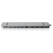IOGEAR Dock Pro USB-C Triple HD Dock w/ PD 3.0, Silver, Silver