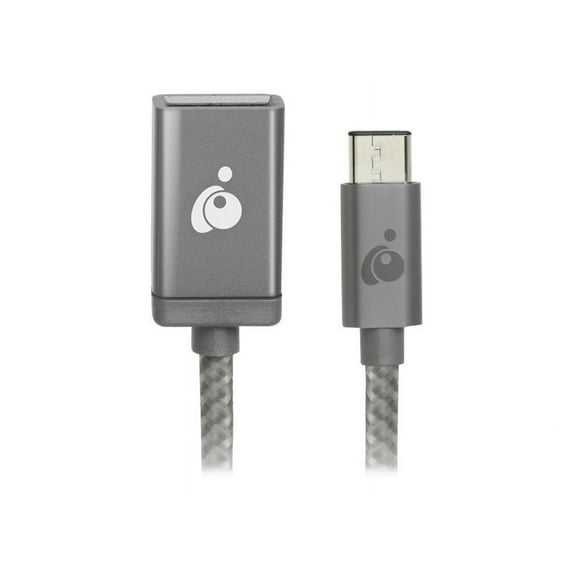 IOGEAR G2LUC3CAFSG Charge & Sync USB-C to USB-A Adapter - Space Gray