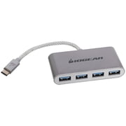 IOGEAR USB-C to USB 3.0 Hub - 1 USB-C In - 4 USB 3.0 Out - USB 3.0 Data Rate Of Up To 5Gbps - Backwards Compatible w/USB 2.0 and USB 1.1 - MacBook - Tablet - Smartphone - GUH3C14