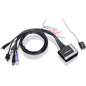 IOGEAR 2-Port Cable KVM Switch with HDMI Connections - GCS62HU
