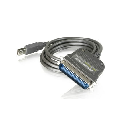 IOGEAR USB to Parallel IEEE 1284 Printer Adapter, Black