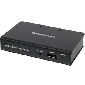IOGEAR 2-Port DisplayPort 1.2 Graphics Splitter / Multi-Monitor MST Video Hub - 4096 x 2160 - DisplayPort - Metal