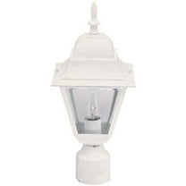 IOL1311-Canarm Inc-1 Light Outdoor Post Mount-16.75 Inches Tall and 7.25 Inches Wide-White Finish