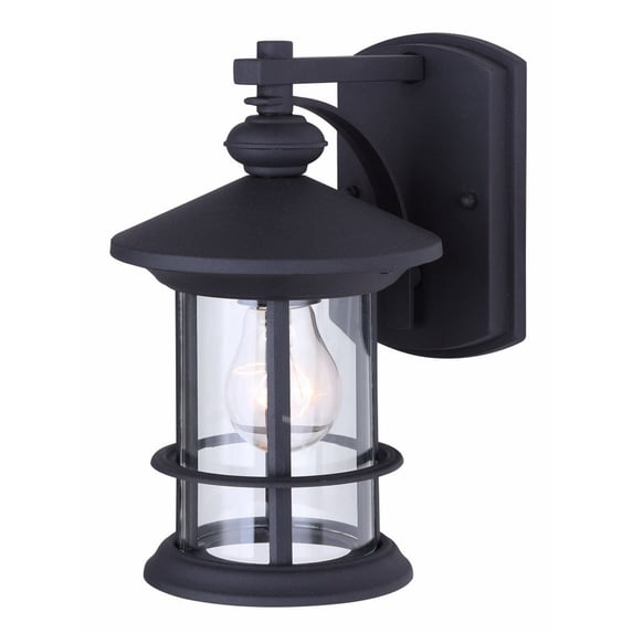 IOL315BK Canarm Inc Treehouse - 1 Light Outdoor Wall Mount-9.75 Inches Tall and 7.5 Inches Wide