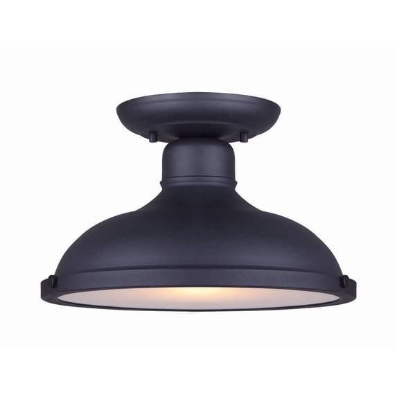 IOL360BK Canarm Inc Marcella - 1 Light Outdoor Semi-Flush Mount-7.6 Inches Tall and 4.38 Inches Wide