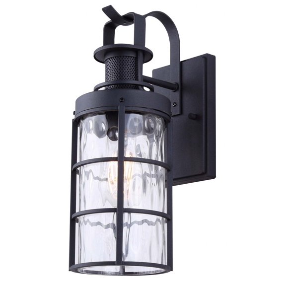 IOL610BK Canarm Inc Winslet - 1 Light Outdoor Wall Lantern-14.63 Inches Tall and 7.5 Inches Wide