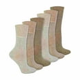 thumbnail image 1 of IOMI - 12 Pair Multipack Ladies Diabetic Bamboo Socks | Womens Extra Wide Seamless Socks with Non Elastic Gentle Grip Top, 1 of 2