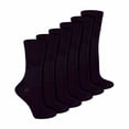 thumbnail image 1 of IOMI - 6 Pack Ladies Diabetic Bamboo Socks | Extra Wide Seamless Loose Non Elastic Socks for Women, 1 of 2