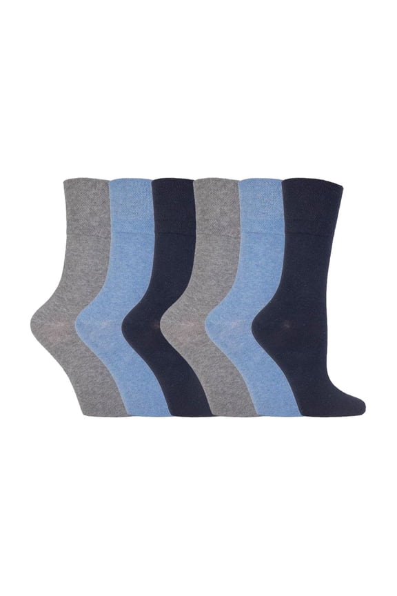 - Ladies 6 Pack Non Elastic Diabetic Socks With Hand Linked Toe Seams