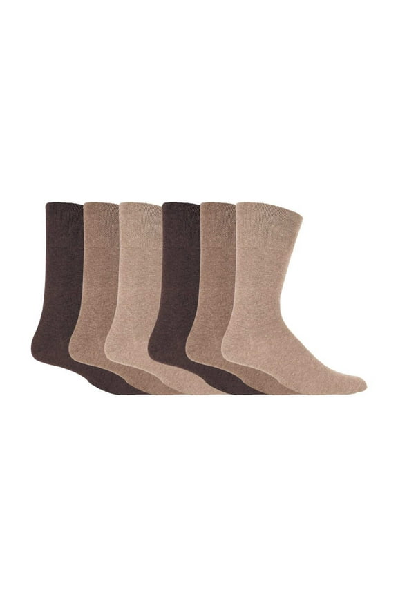 - Mens 6 Pack Non Elastic Diabetic Socks With Hand Linked Toe Seams