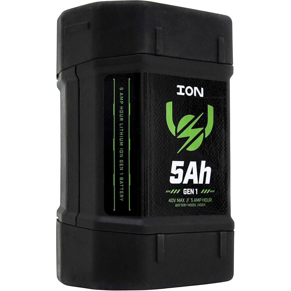 ION 40V 5Ah Lithium-Ion Battery Pack, Ice Fishing Electric Augers, Black, Compatible with all GEN 1 ION Augers, 24510