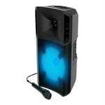 ION Audio - POWERGLOW 10" 200W 2-Way PA Bluetooth Speaker with Built-in Battery - Black