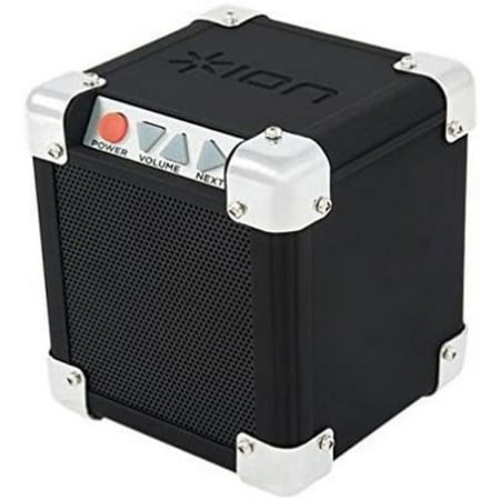 ION Audio Rock Block | Palm-Sized Wireless Bluetooth Speaker with 1/8" Input (15W)
