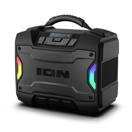ION Audio Tailgater TD Rugged Bluetooth Speaker Portable Wireless Outdoor Speaker with AM/FM Radio
