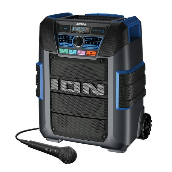 ION Explorer XL Portable Bluetooth All-Weather Speaker with Microphone, Stereo-Link, and Premium 5-Speaker Sound