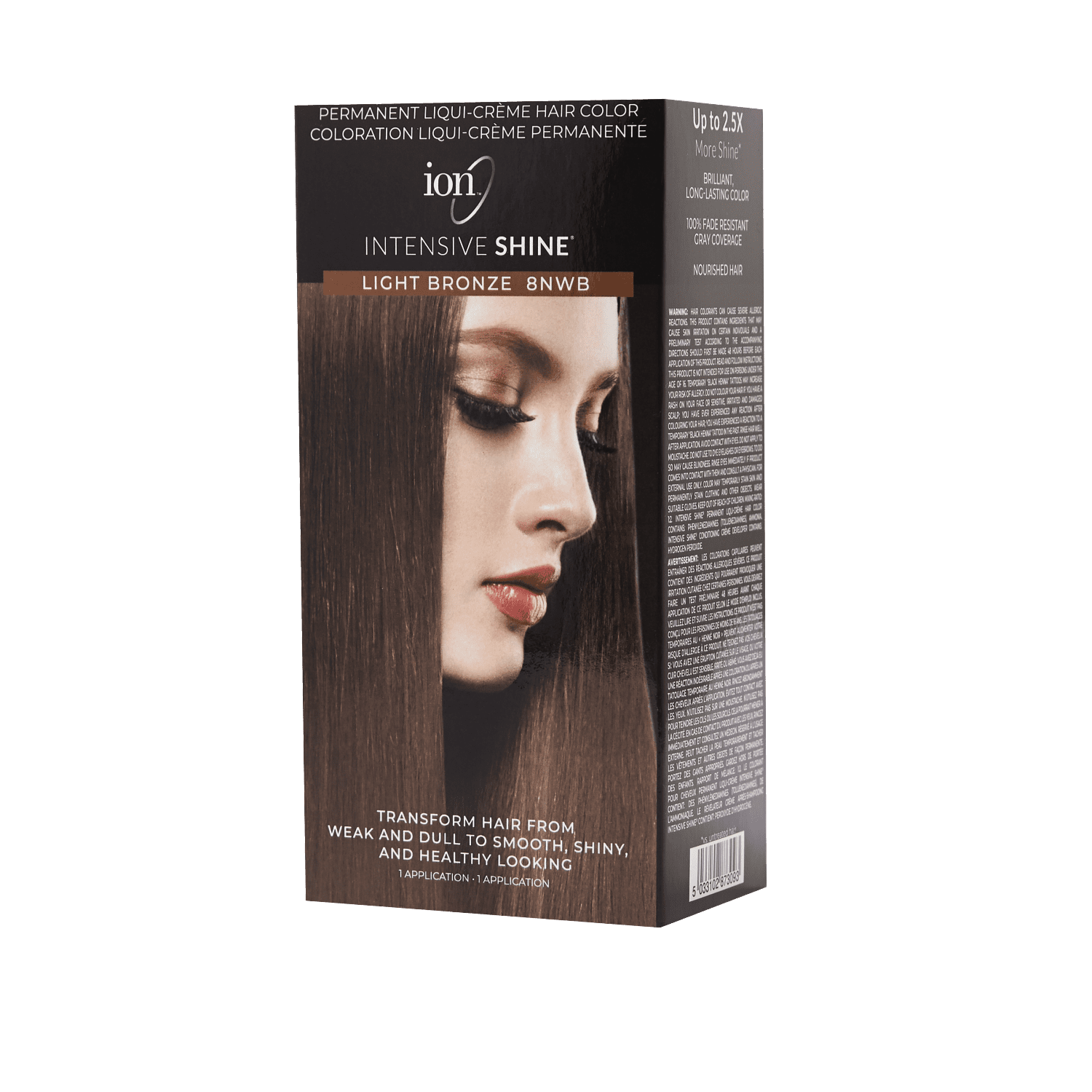 Belta Hair Color Treatment ダークブラウン 200g ION Intensive Shine Permanent Liqui-Creme Hair Color Kit