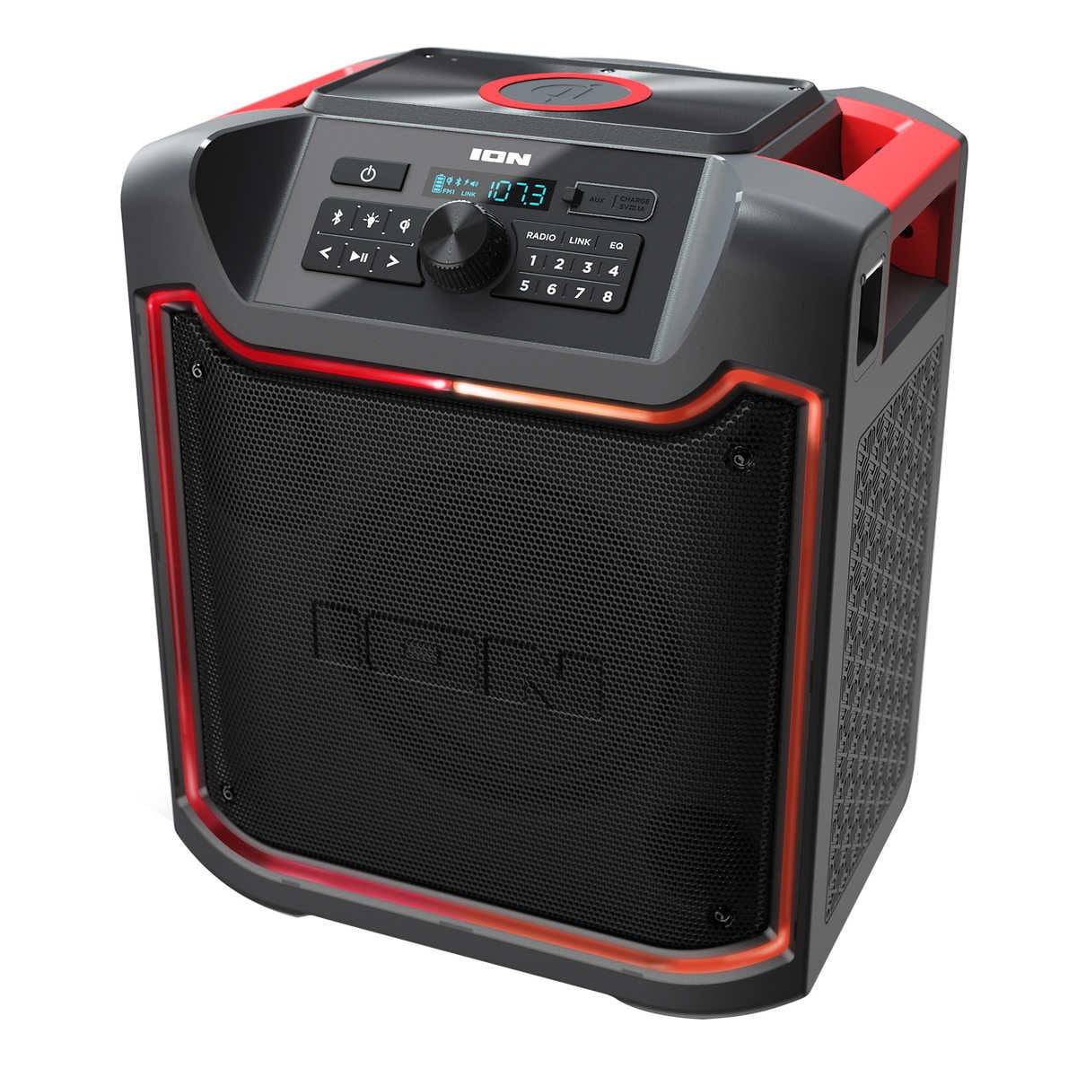 Ion pathfinder bluetooth portable speaker store with wireless qi charging