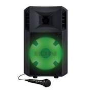 ION Power Glow 300 300-Watt Portable Bluetooth Party System Speaker with Lights, Microphone, and Stereo-Link