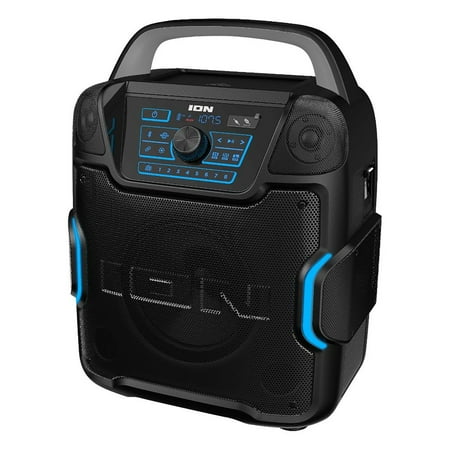 ION Audio - Sport 320° 200W Portable Bluetooth Battery Powered All-Weather Speaker with Premium 5-Speaker 320˚ Sound - Black