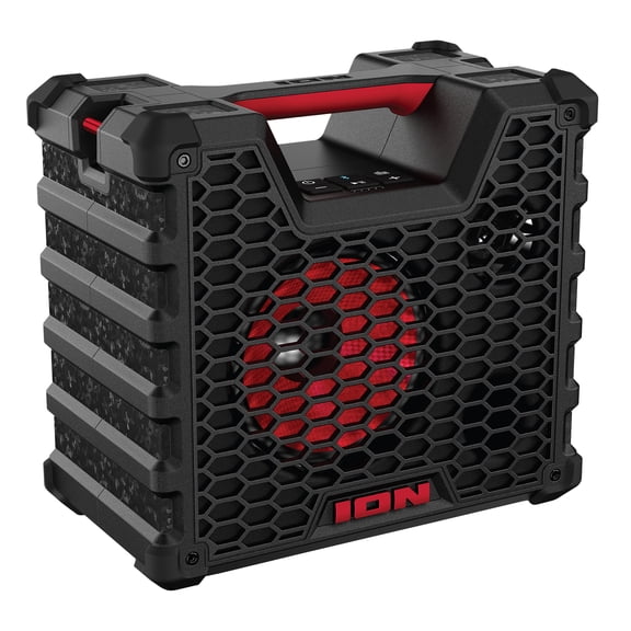 ION Tailgater Tough Rugged Portable All-Weather Wireless Speaker, Black, TLGATERTGHXUS
