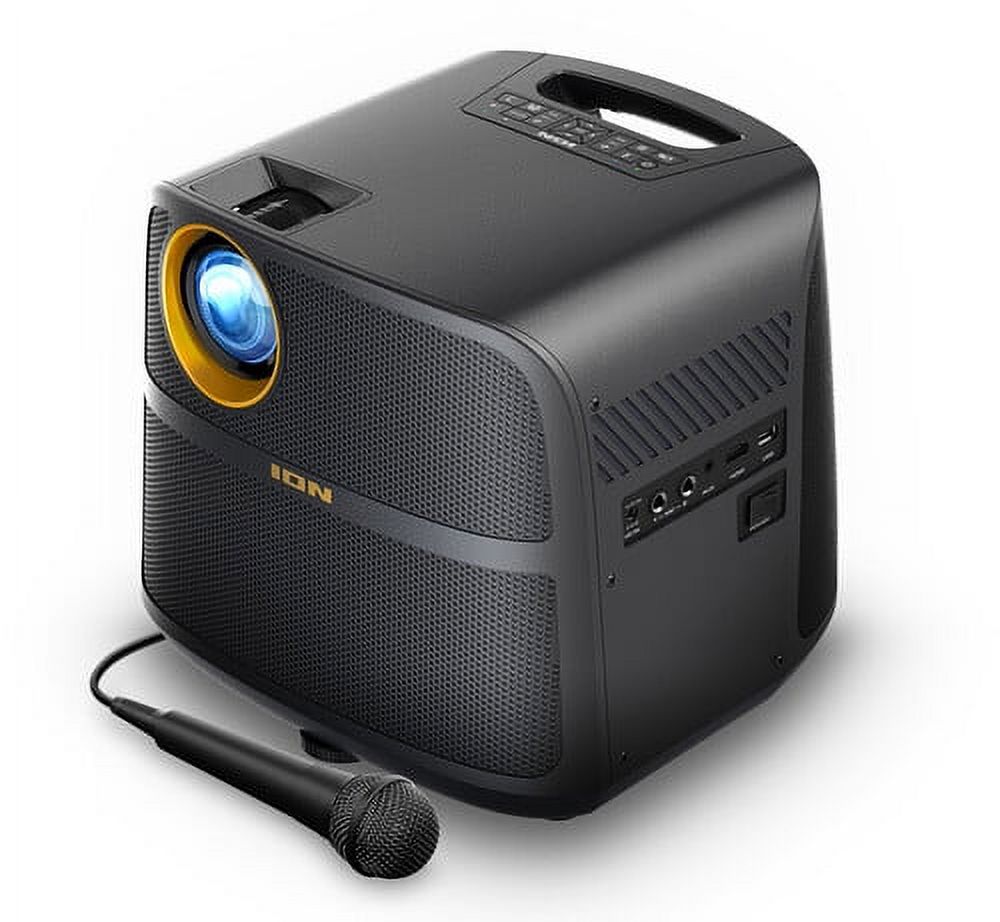 ION iPA140C Projector Max HD 1080p HD LED Projector Bluetooth (Black