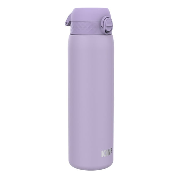 ION8 Leak Proof Flip-Top 1 Litre Insulated Steel Water Bottle, Dishwasher-Safe, Purple, 920ml (31oz)