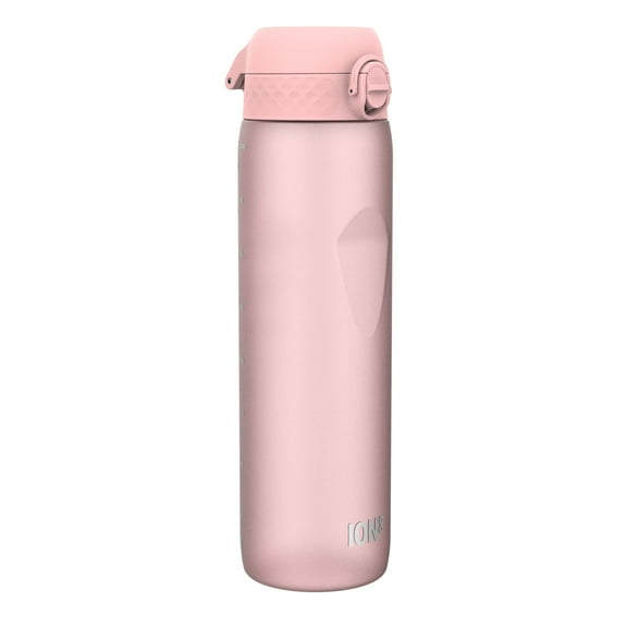 ION8 Leak Proof Flip-Top 1 Litre Water Bottle, BPA Free, Dishwasher-Safe, Rose Pink, 1000ml (32oz)