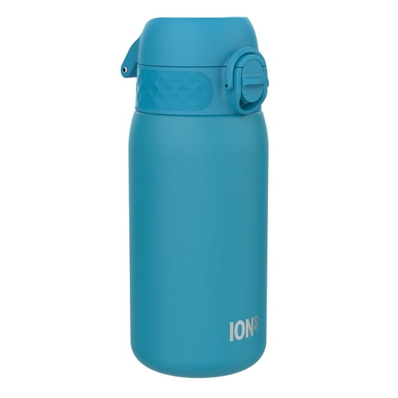 ION8 Leak Proof Flip-Top Insulated Steel Kids Water Bottle, Dishwasher-Safe, Blue, 320ml (11oz)