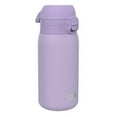 thumbnail image 1 of ION8 Leak Proof Flip-Top Insulated Steel Kids Water Bottle, Dishwasher-Safe, Purple, 320ml (11oz), 1 of 9