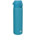thumbnail image 1 of ION8 Leak Proof Flip-Top Insulated Steel Slim Water Bottle, Dishwasher-Safe, Blue, 500ml (17oz), 1 of 10