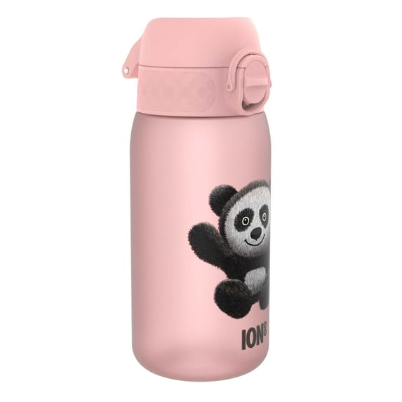 ION8 Leak Proof Flip-Top Kids Water Bottle, BPA Free, Dishwasher-Safe, Panda, 350ml (12oz)