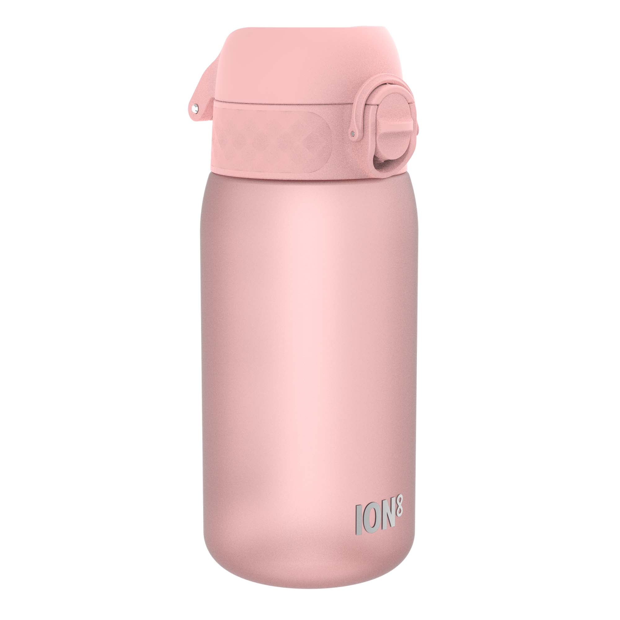 ION8 Leak Proof FlipTop Kids Water Bottle, BPA Free, DishwasherSafe, Rose Pink, 350ml (12oz