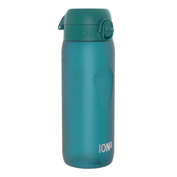 ION8 Leak Proof Flip-Top Sports Water Bottle, BPA Free, Dishwasher-Safe, Aqua, 750ml (24oz)