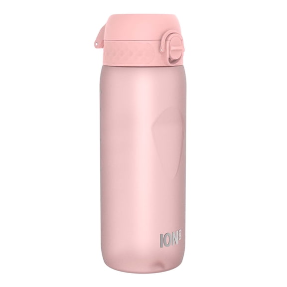 ION8 Leak Proof Flip-Top Sports Water Bottle, BPA Free, Dishwasher-Safe, Rose Pink, 750ml (24oz)