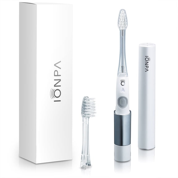 IONPA DM-011 White Compact Ionic Power Electric Toothbrush with Travel Cap