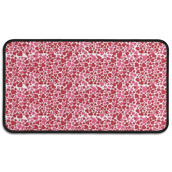 IORTY RTTY Red Door Mats Crystal Velvet Door Mats 17×30inch