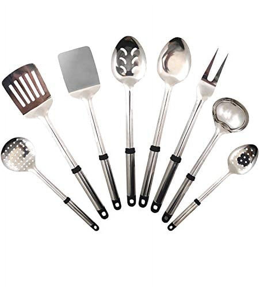Essential Stainless Steel Cooking Utensil Set, 8-Piece