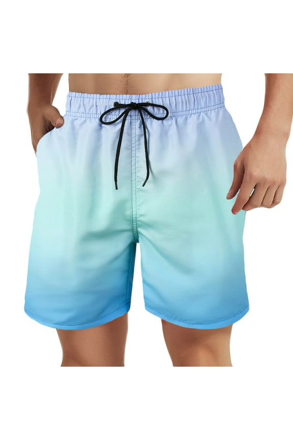 Men's Linen Plaid Bermuda Shorts Elastic Waist Lightweight Summer Beach Shorts Big and Tall Casual Loose Fit Shorts Pantalones Cortos De Hombre