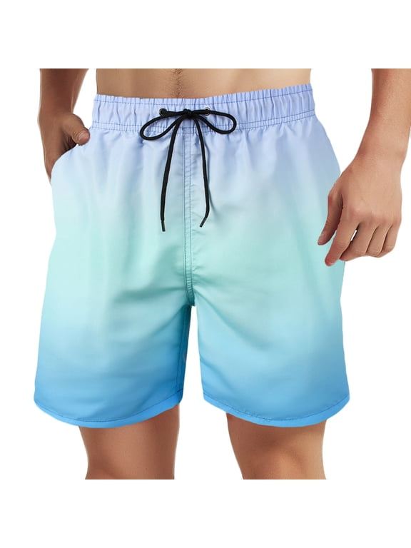 Men's Linen Plaid Bermuda Shorts Elastic Waist Lightweight Summer Beach Shorts Big and Tall Casual Loose Fit Shorts Pantalones Cortos De Hombre