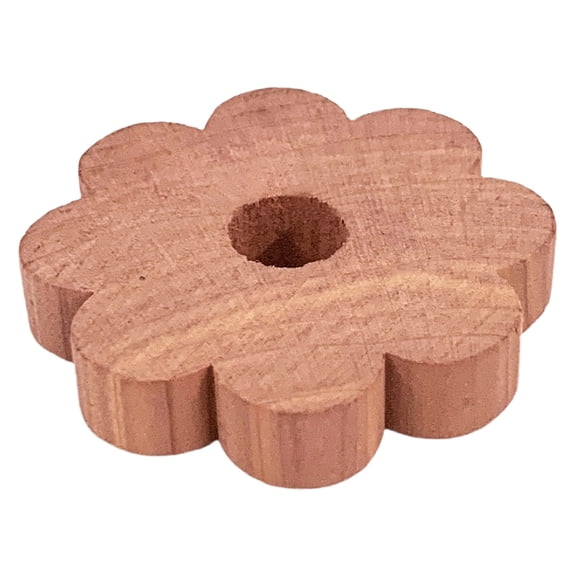 IOTdou 1.8" Cedar Chips Cedar Flower Ring Clothes Storage Cedar Block Scented Wardrobe Freshener Natural Aromatic Flowers Cedarwood for Closets, Wardrobe, Drawers & Shelves
