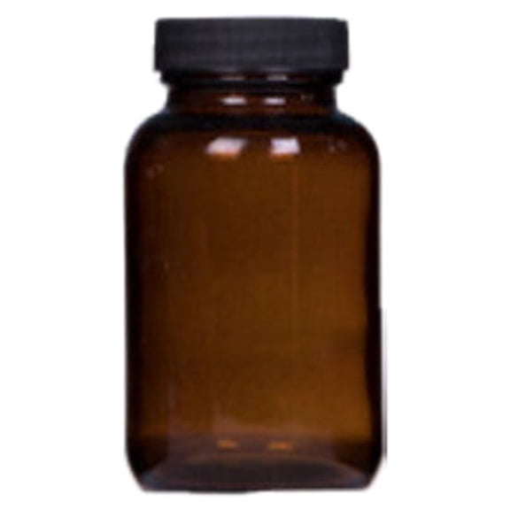 IOTdou 1 PC 3.4oz Amber Glass Bottle Brown Wide Mouth Bottle Refillable Lightproof Bottle Separate Bottling Storage Container with Airtight Polycone Lids for Lab Fermentation Brewing and Juicing
