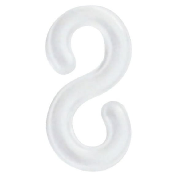 IOTdou 300pcs S Clips Rubber Band Bracelet Kit Plastic Connectors Supplement Kit 0.2" x 0.5" Clear DIY Bracelet Hooks for Home Handcrafts Weaving