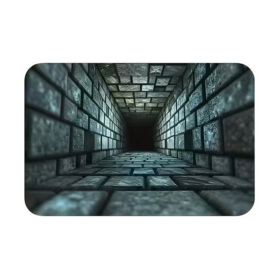 IOTdou 3D Optical Illusion Rug Visual Trap Rug Bottomless Hole Carpet Front Water well Door Mat for Living Room Bedroom Playroom Gameroom Decor